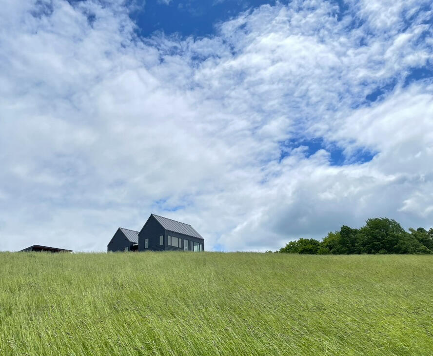 The view from the surrounding fields.